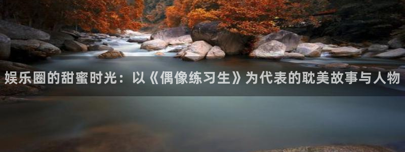 新宝5登录手机版：娱乐圈的甜蜜时光：以《偶像练习生》为代表的耽美故事与人物