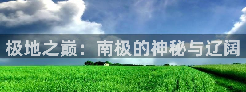 新宝gg一键登录：极地之巅：南极的神秘与辽阔
