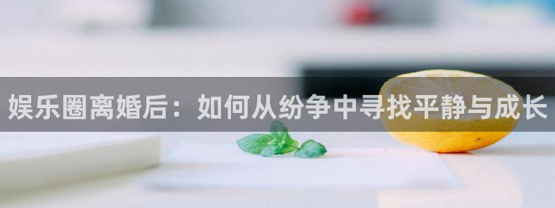 新宝gg官网登录：娱乐圈离婚后：如何从纷争中寻找平静与成长